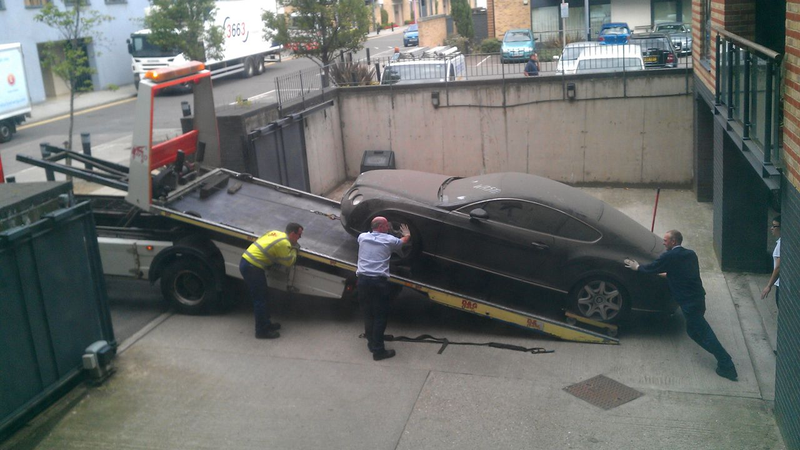 Illustration for article titled Bentley "barn find" uncovered in London apartment building